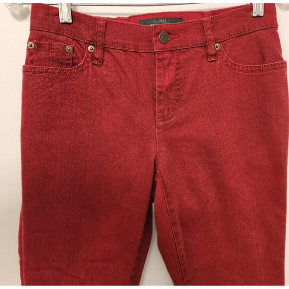 Womens‎ Lauren Jeans Co Lauren Ralph Lauren LRL Red Jeans Size 4P See Desc. EUC - Picture 8 of 16